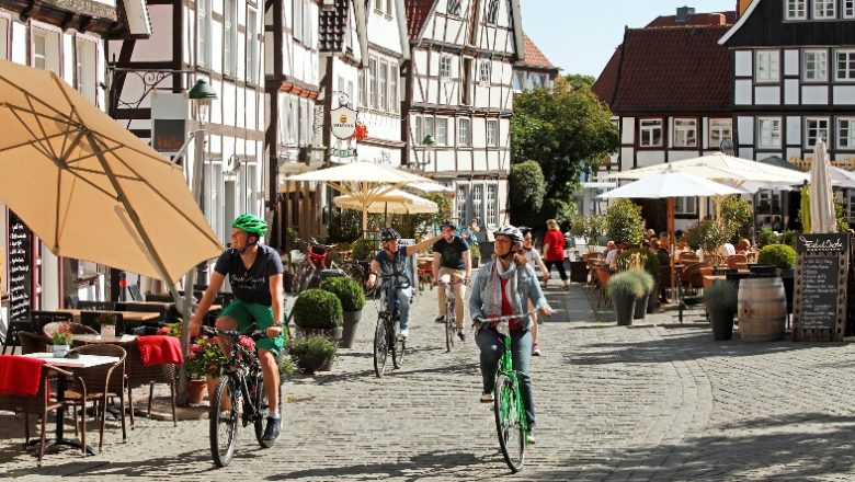 Fietsen langs negen historische steden in Westfalen