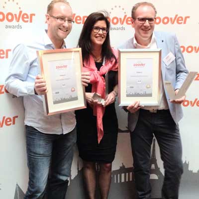 Drie Zoover Awards voor Chalet.nl vakantiewoningen
