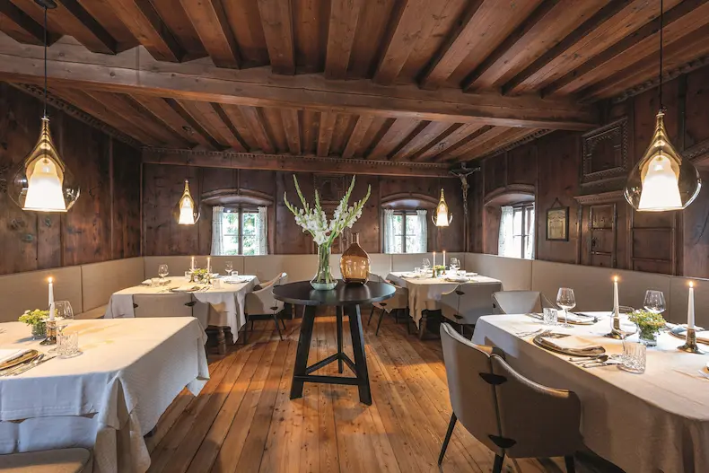 Het restaurant van het 5 sterren gourmethotel Der Böglerhof is bekroond met 3 koksmutsen van Gault & Millau. © Lorenz Masser / Der Böglerhof