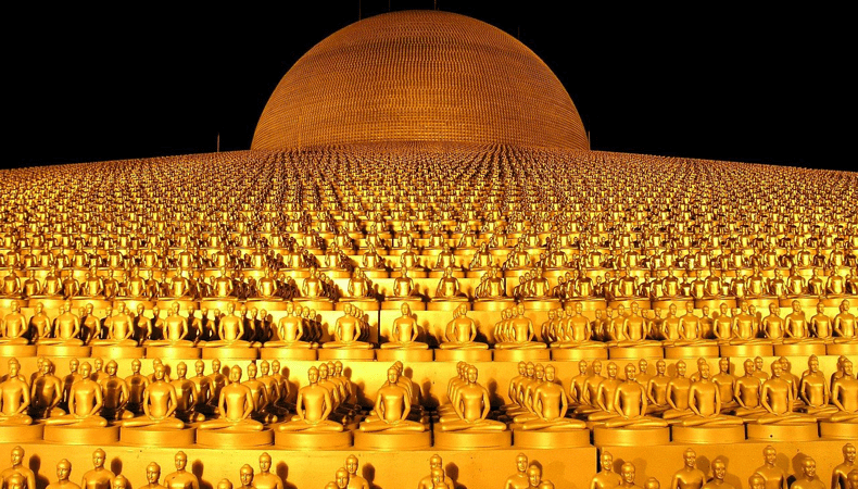 Als je een toeristenvisum voor Thailand hebt bemachtigd kun je het land weer in, bijvoorbeeld om de Dhammakaya-tempel in het noorden van Thailand te bezoeken. © Honey Kochphon Onshawee via Pixabay 