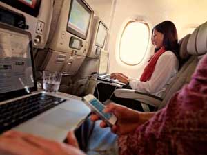 Wifi in het vliegtuig bij Emirates
