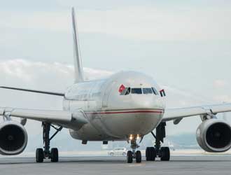 Etihad Airways van Amsterdam naar Hongkong