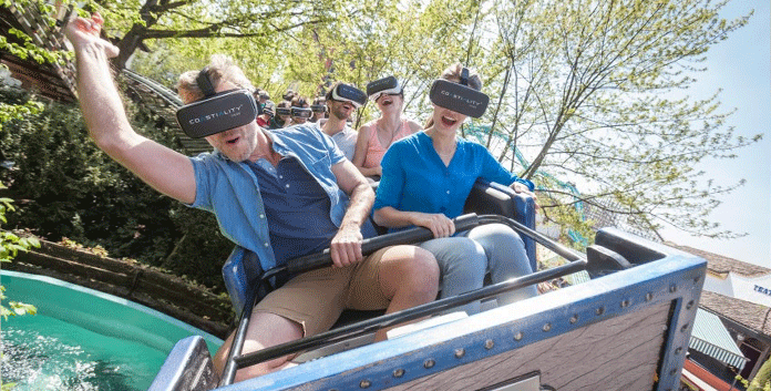 Virtual reality geeft een rit in een achtbaan een extra dimensie. © Europa-Park
