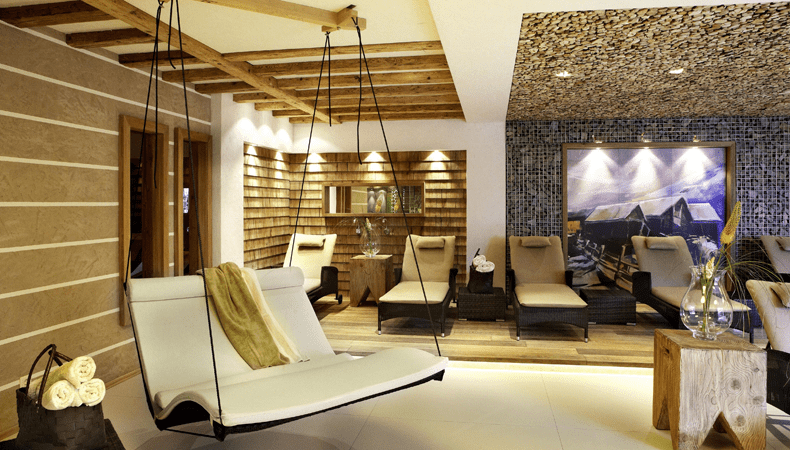 De rustruimte van de nieuwe spa in Hotel Bergblick © Hotel Bergblick