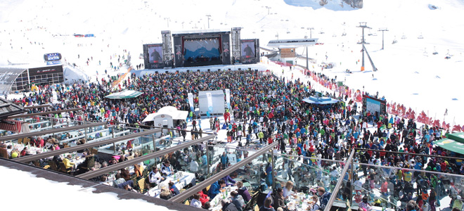 Ischgl top of the mountain concert