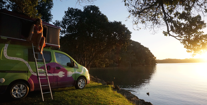 Met een elektrische campervan door Nieuw-Zeeland toeren