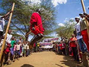 Maasai Olympische Spelen in Kenia
