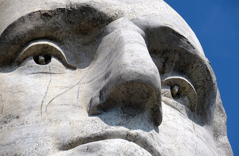 George Washington, in de ogen van beeldhouwer Borglun de belangrijkste president van de Verenigde Staten. © Nico van Dijk
