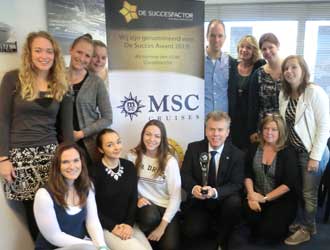 MSC Cruises wint award bij Nationale Business Succes Award