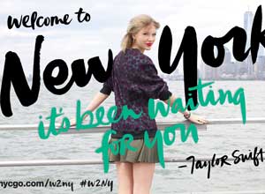 Taylor Swift gezicht van nieuwe New York-campagne