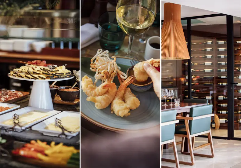 Van het uitgebreide ontbijtbuffet tot heerlijke aperitieven, wijnen en een fantastisch diner: het keukenteam van Hotel Portixol weet gasten steeds weer culinair te verrassen. © Hotel Portixol
