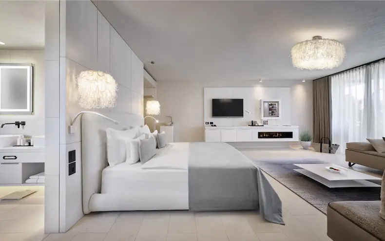 Suite Bella Bianca in Quellenhof Luxury Resirt Lazise. © Quellenhof Luxury Resort Lazise