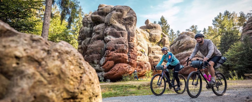 De RockHead gravelbikeroute is een nieuwe gravelfietsroute in Saksen. © Saksen.info