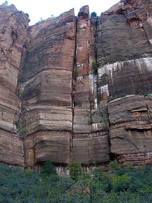 rotsen in Zion National Park