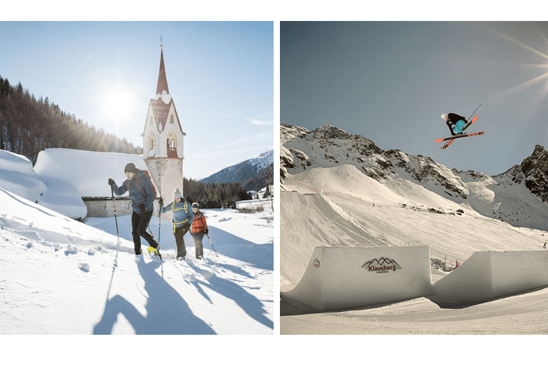 Free style skiën, langlaufen, winterwandelen en toerskiën, het kan allemaal in het Ahrntal. © Filippo Galluzzi (Wellnessresort Amonti & Lunaris)