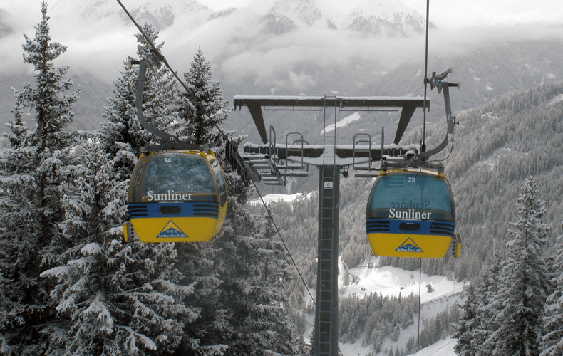 Skigebied Serfaus-Fiss-Ladis telt 214 kilometer skipisten die door 38 liften met elkaar verbonden zijn. © Nico van Dijk