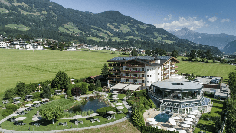 Sport en wellness verzetten bergen in Sport- en wellnesshotel Held in het Zillertal