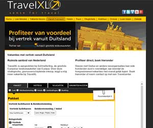 TravelXL vakanties vanuit Duitsland