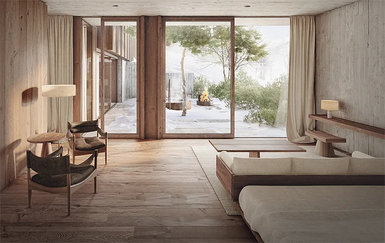 Artist Impression van de nieuwe BergSuite © Wiesergut