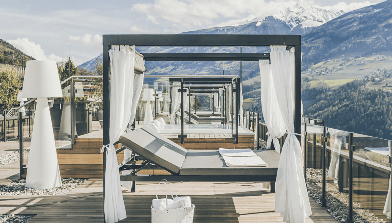 Ervaar totale rust op het zonneterras van Hotel Golserhof in Zuid-Tirol. © Hotel Golserhof