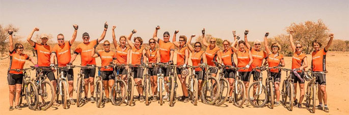 Off-road biketour Zuid-Afrika voor Orange Babies